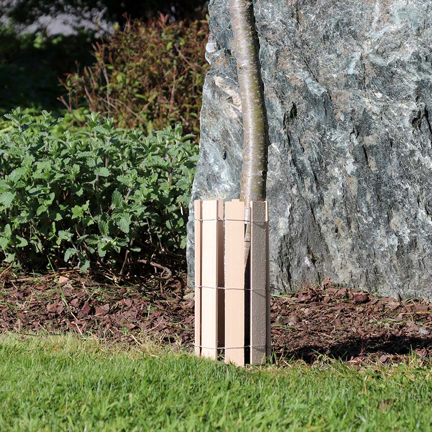 WitaPro Mähschutz Holz - 25 cm