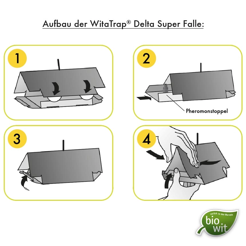 WitaTrap DeltaSuper Falle - Aufbauanleitung