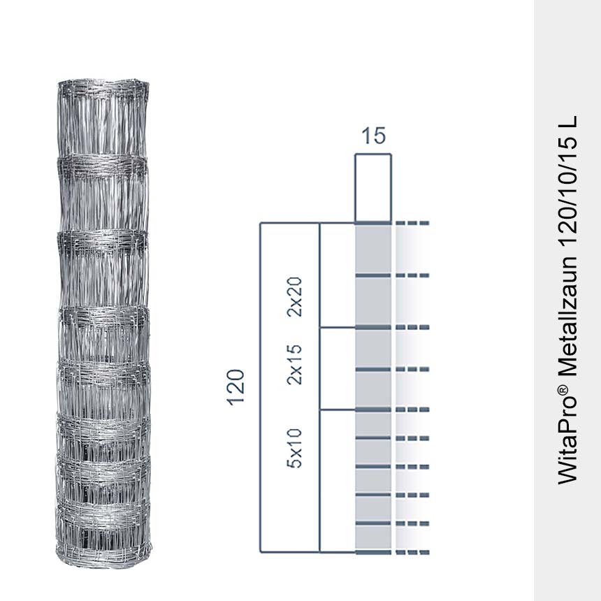 WitaPro Metal fence 200 cm  x 50 lfm -