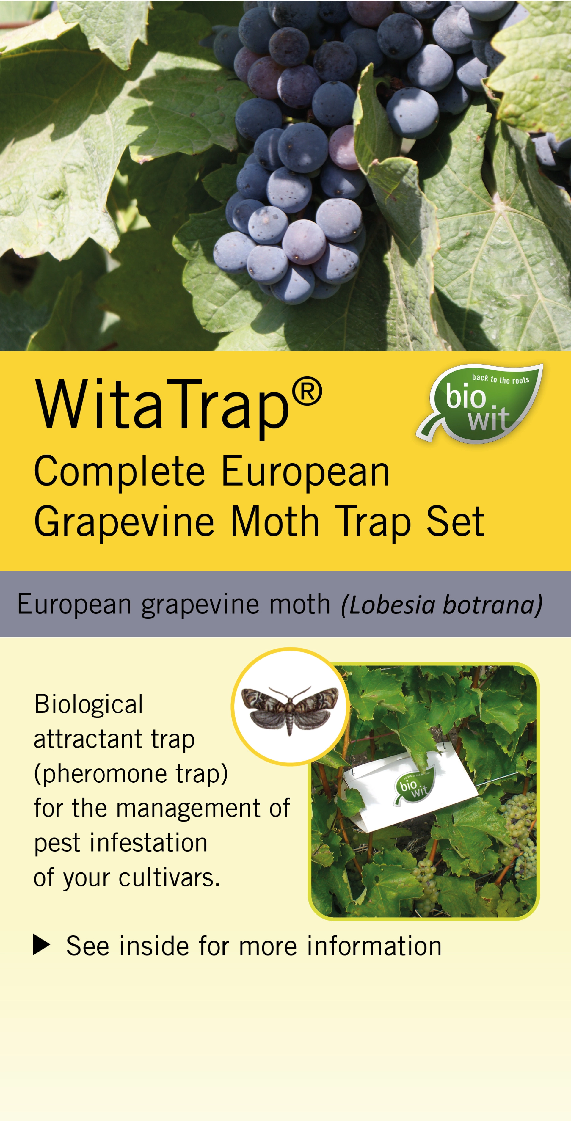 WitaTrap Complete European Grapevine Moth Trap Set