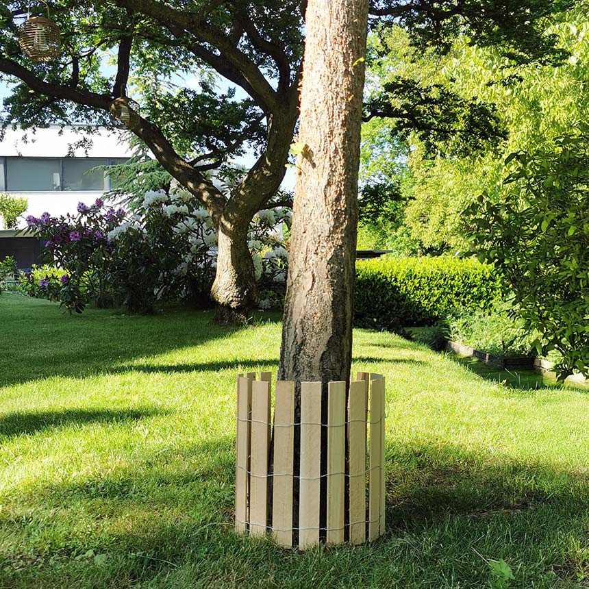WitaPro Mähschutz Holz - 25 cm