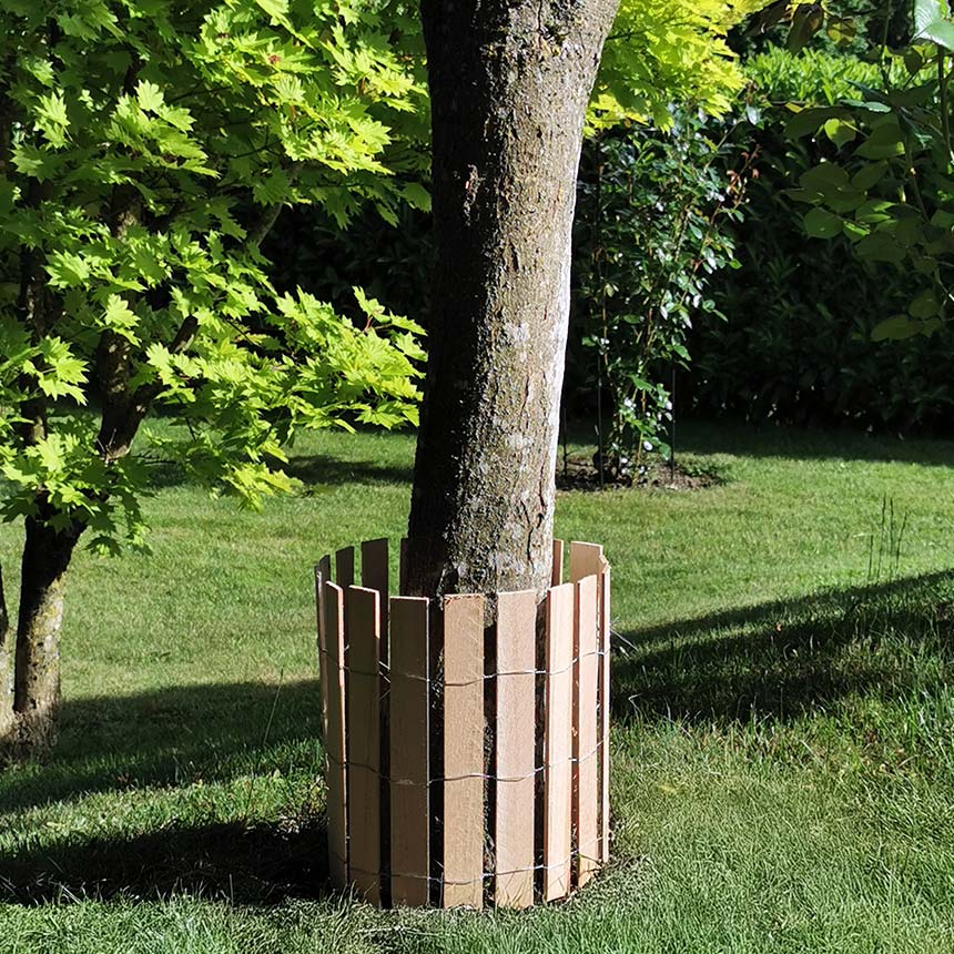 WitaPro Mähschutz Holz - 25 cm