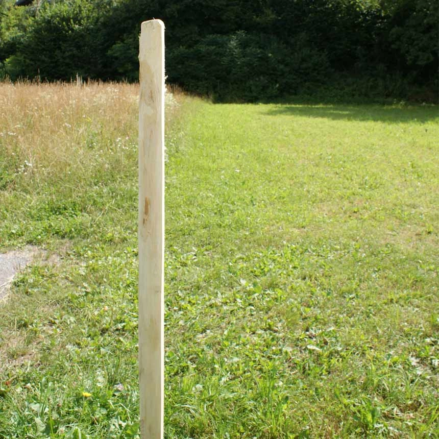 Baumpfahl halbrund aus Akazienholz