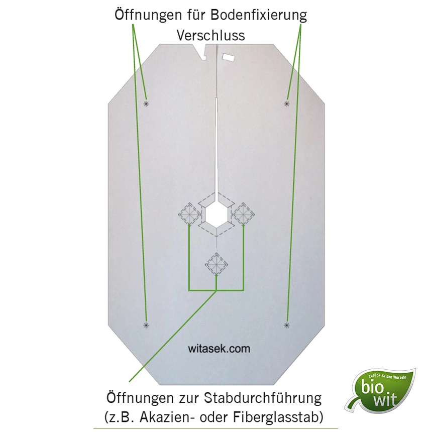 BioWit Kartonmulchplatte Unkrautunterdrückung