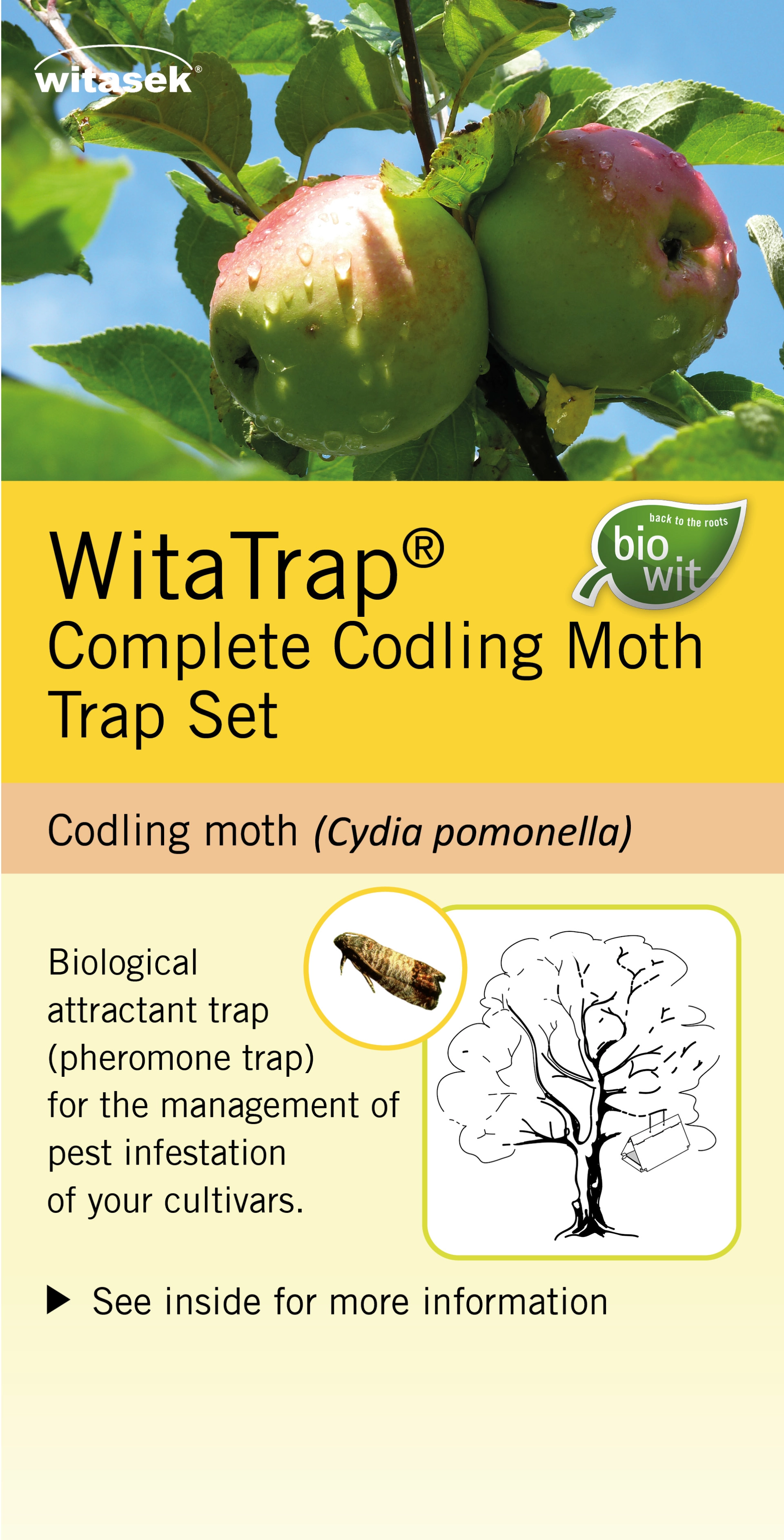WitaTrap Complete Codling MothTrap Set
