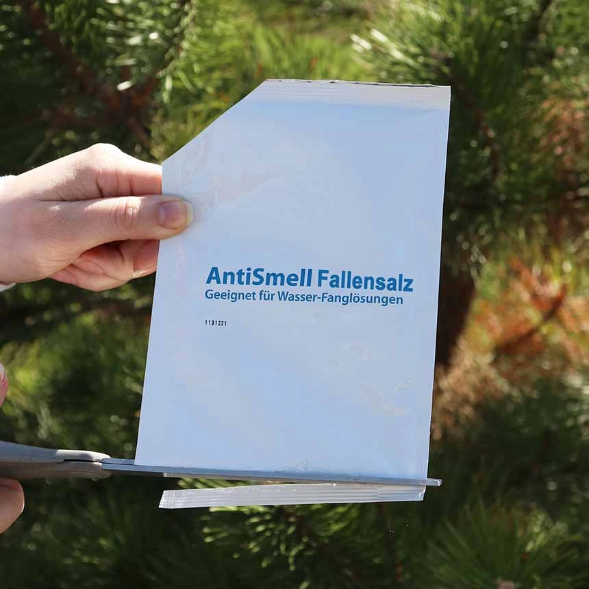 Einfüllung AntiSmell Fallensalz