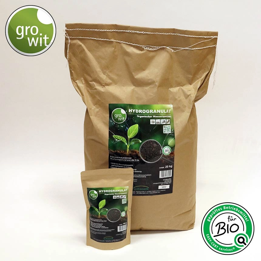 831901_GroWit-Hydrogranulat_03 GroWit Hydrogranulat - Wasserspeicher für Pflanzen - Verpackungsgrößen