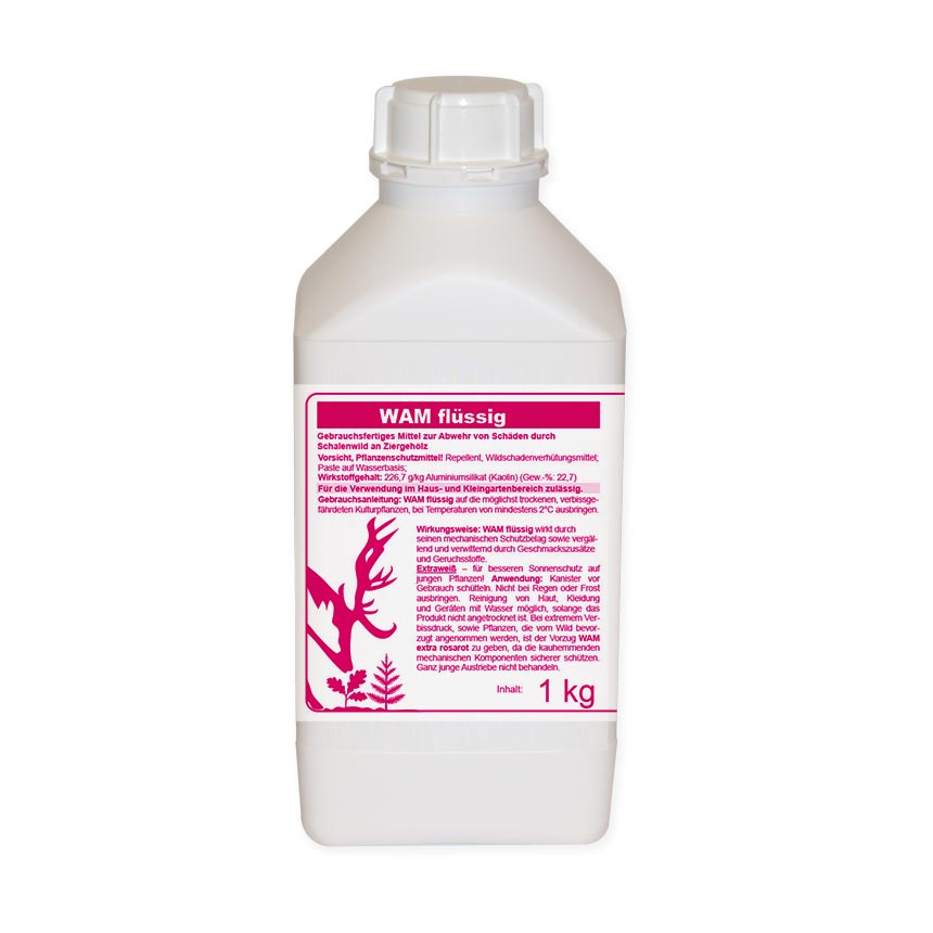 WAM FLÜSSIG 1 kg – Verbissschutzmittel weiß